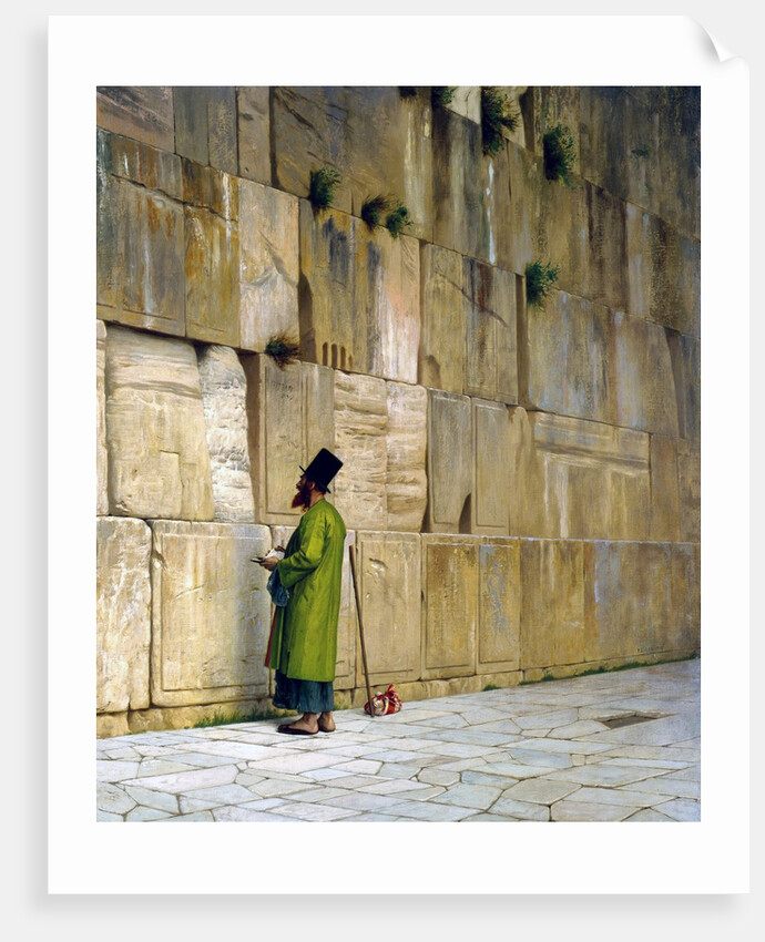 The Wailing Wall, Jerusalem by Jean-Léon Gérôme