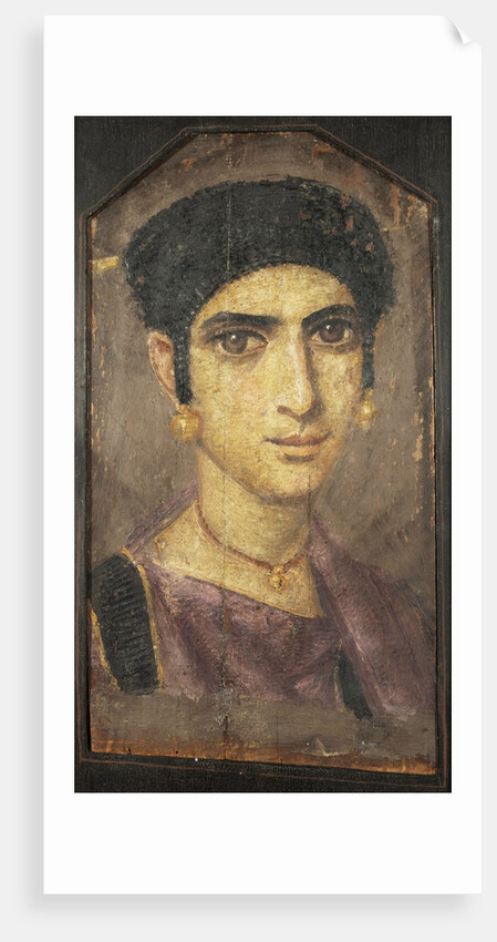 Roman funerary portrait of a young woman by Anonymous