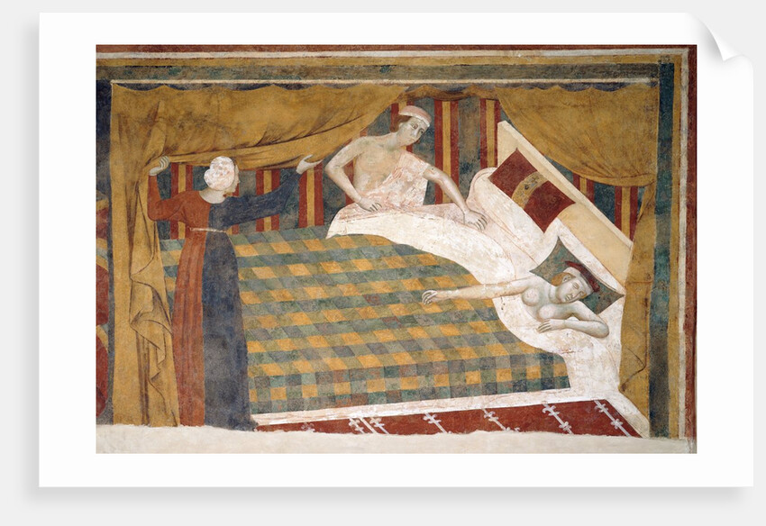 Married Couple Retires to Their Bed by Memmo di Filippuccio