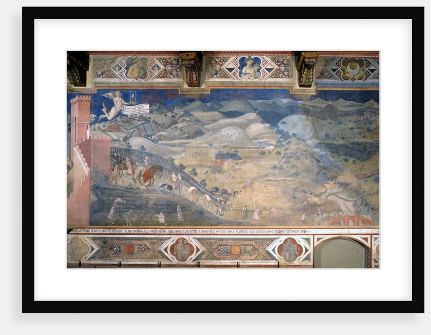Allegory of Good and Bad Government: The Effects of Good Government in the Countryside by Ambrogio Lorenzetti