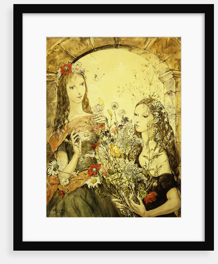 Two Women in Spring by Tsugouharu Leonard Foujita