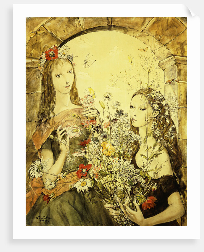 Two Women in Spring by Tsugouharu Leonard Foujita