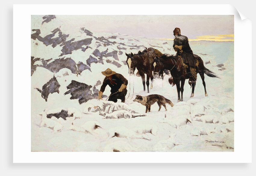 The Frozen Sheepherder by Frederic Remington