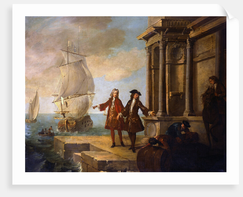 Europe: European Merchants with Stevedores by Jean-Baptiste Oudry