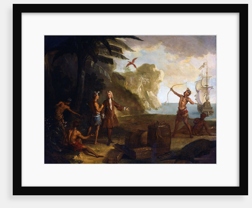 America: A European Merchant Negotiating with Native Americans by Jean-Baptiste Oudry