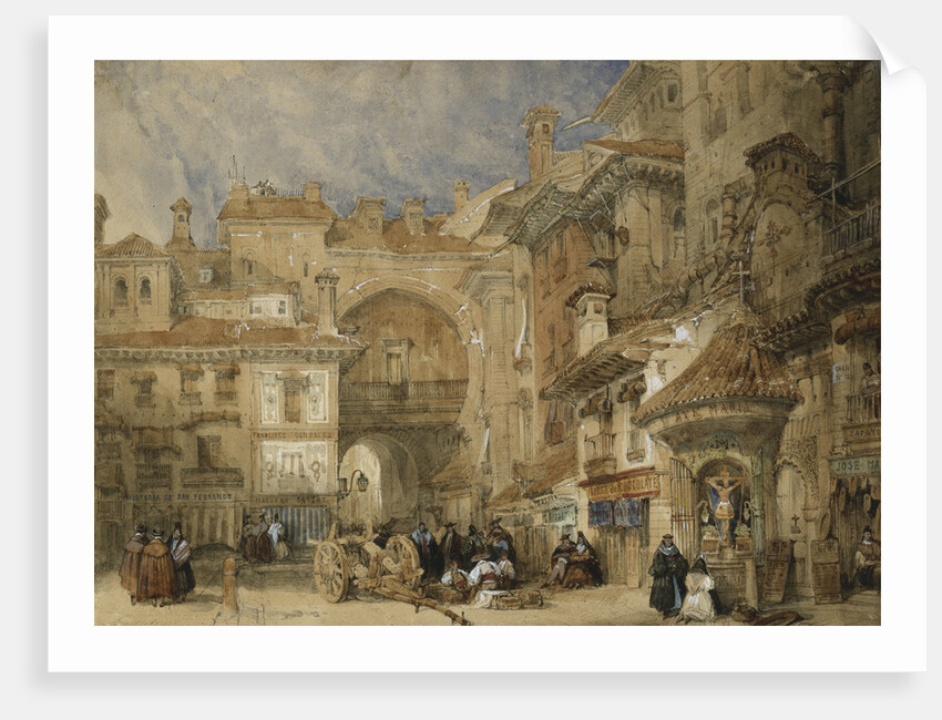 The Gate of the Viva Rambla, Granada by David Roberts