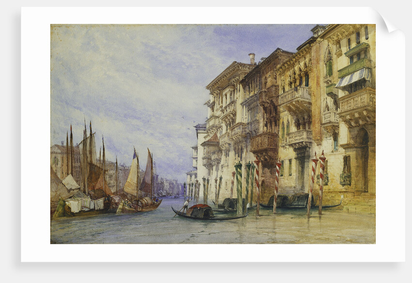 Palaces Near the Entrance of the Grand Canal, Venice by William Callow