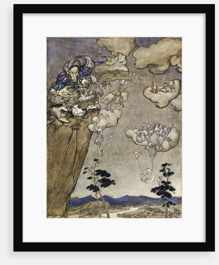 An Illustration to Rip van Winkle by Arthur Rackham
