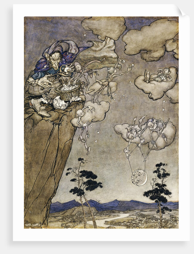 An Illustration to Rip van Winkle by Arthur Rackham