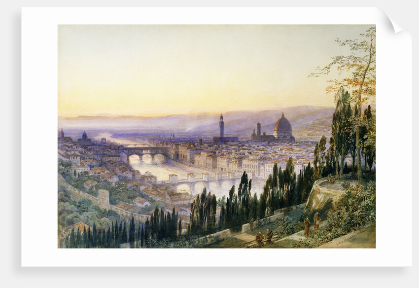 Florence from San Miniato by Arthur Severn