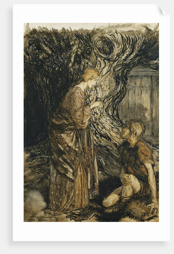 An Illustration to The Rheingold and the Valkyrie by Arthur Rackham