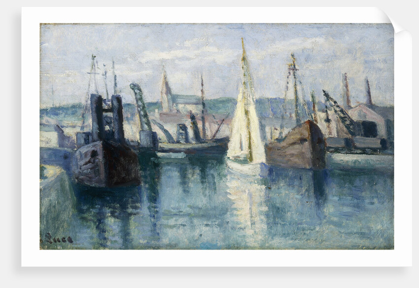 Dieppe, Un Bassin by Maximilien Luce
