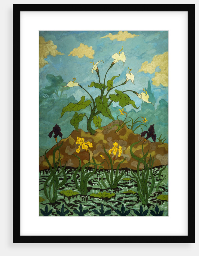 Lilies, Purple and Yellow Irises by Paul Ranson