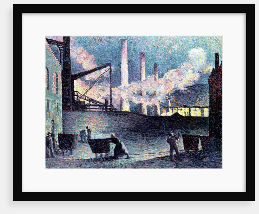 Factory Chimneys at Couillet by Maximilien Luce