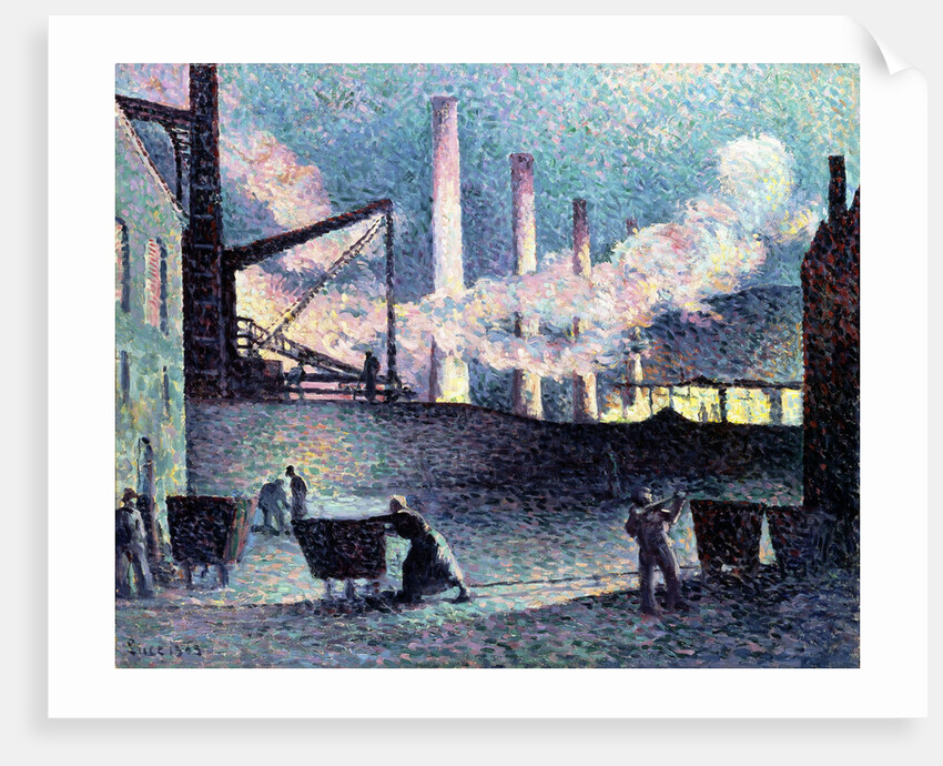 Factory Chimneys at Couillet by Maximilien Luce