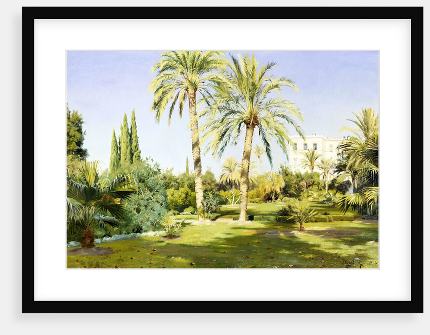 The Royal Gardens, Athens by Peder Monsted