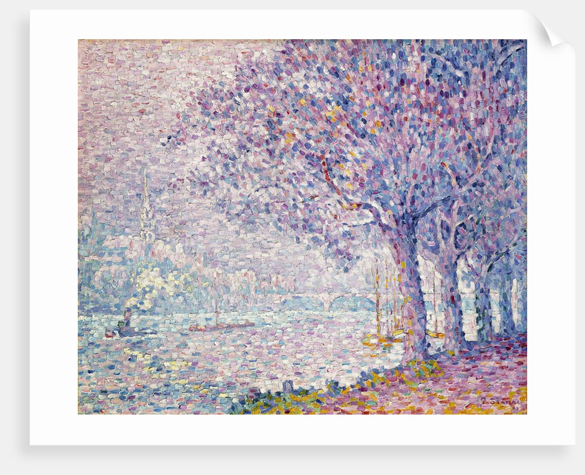 The Seine at St. Cloud by Paul Signac