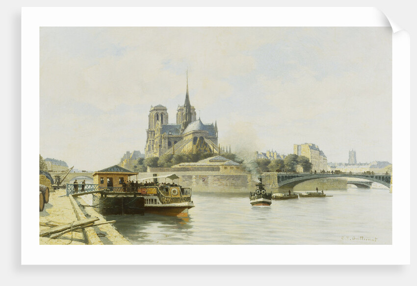 La Quai de la Tournelle, Paris by C.T Guillermot