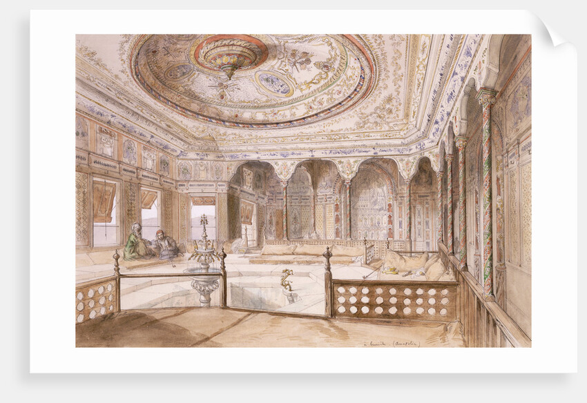 An Interior of a Palace at Uyne by Jules Joseph Augustin Laurens