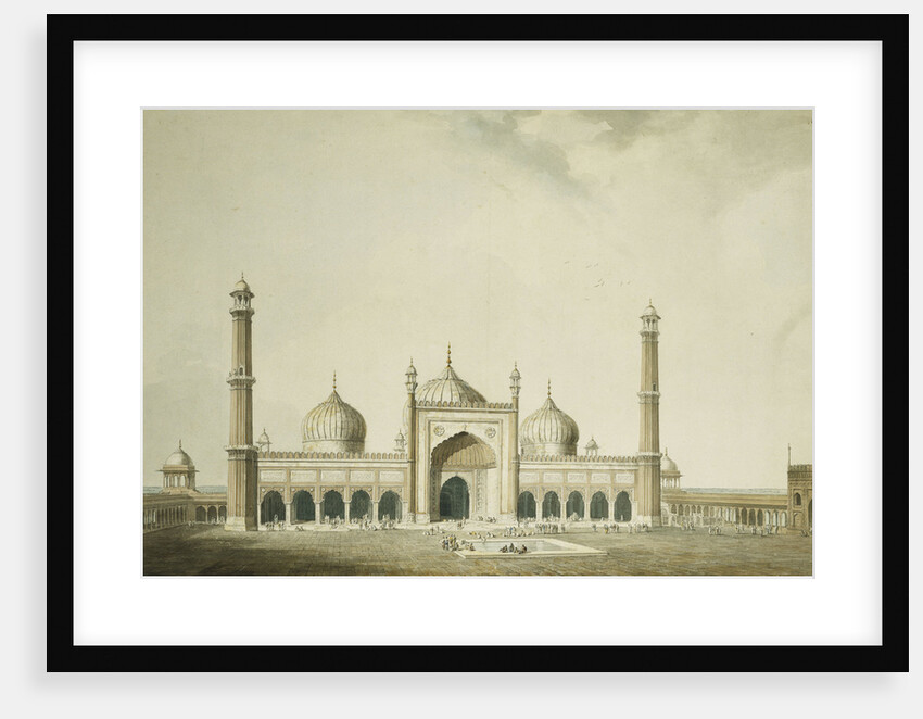 The Jama Masjid, Delhi by William Daniell