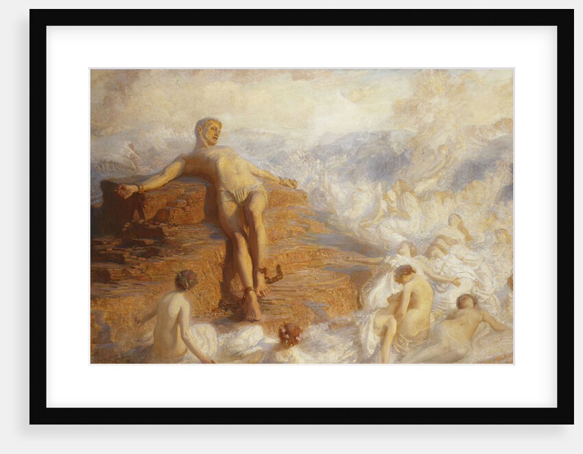 Prometheus Consoled by the Spirits of the Earth 'How Fair These Air-Borne Shapes! And Yet I Feel Most Vain All Hope But Love...' by George Spencer Watson