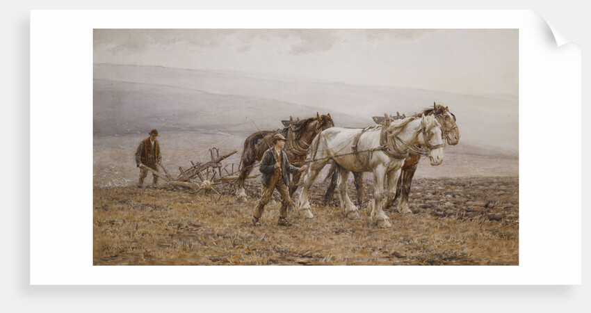The Ploughman Wilmington Polegate, Near Eastbourne by Joseph Harold Swanwick