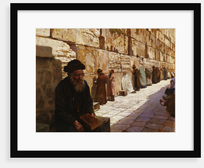 The Wailing Wall, Jerusalem by Wassilij Ivanowitsch Nawasoff