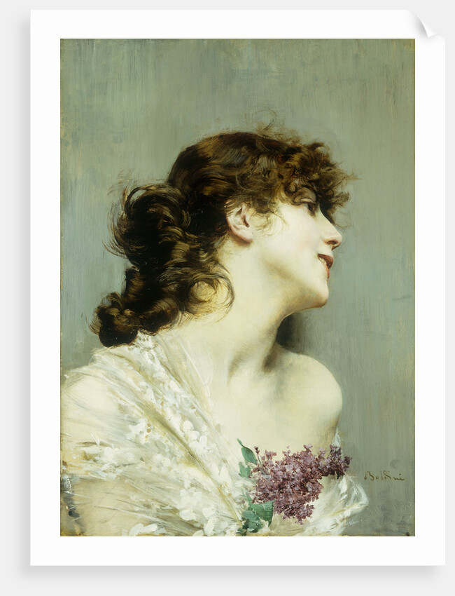 Profile of a Young Woman by Giovanni Boldini