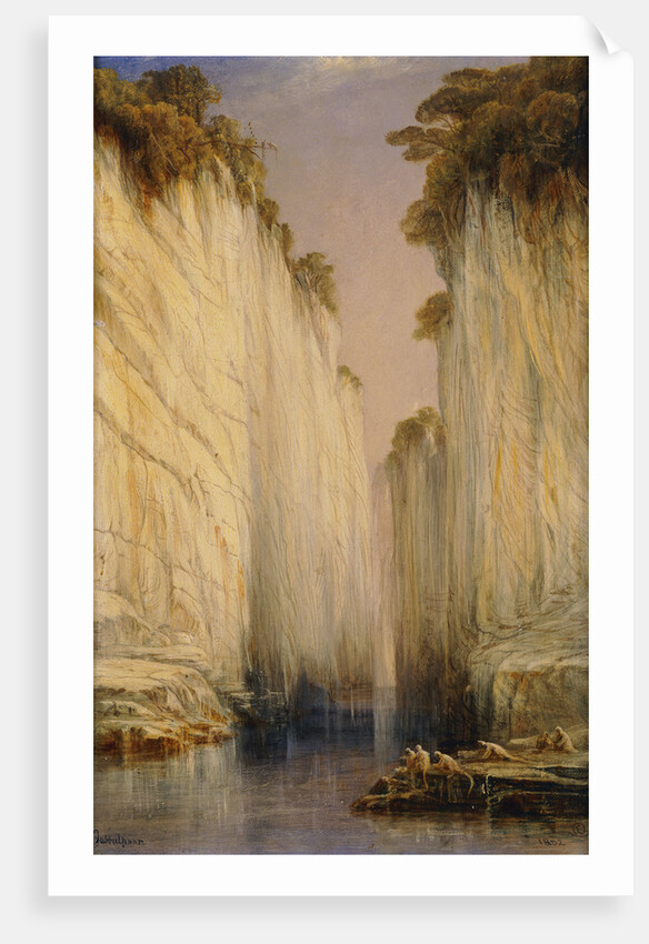 The Marble Rocks - Nerbudda Jubbulpore by Edward Lear