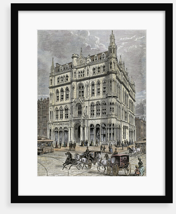 Masonic temple. XIX century. Boston. United States by Anonymous