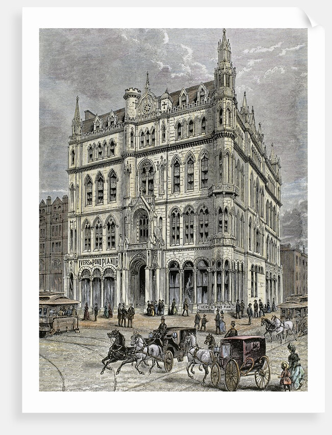 Masonic temple. XIX century. Boston. United States by Anonymous