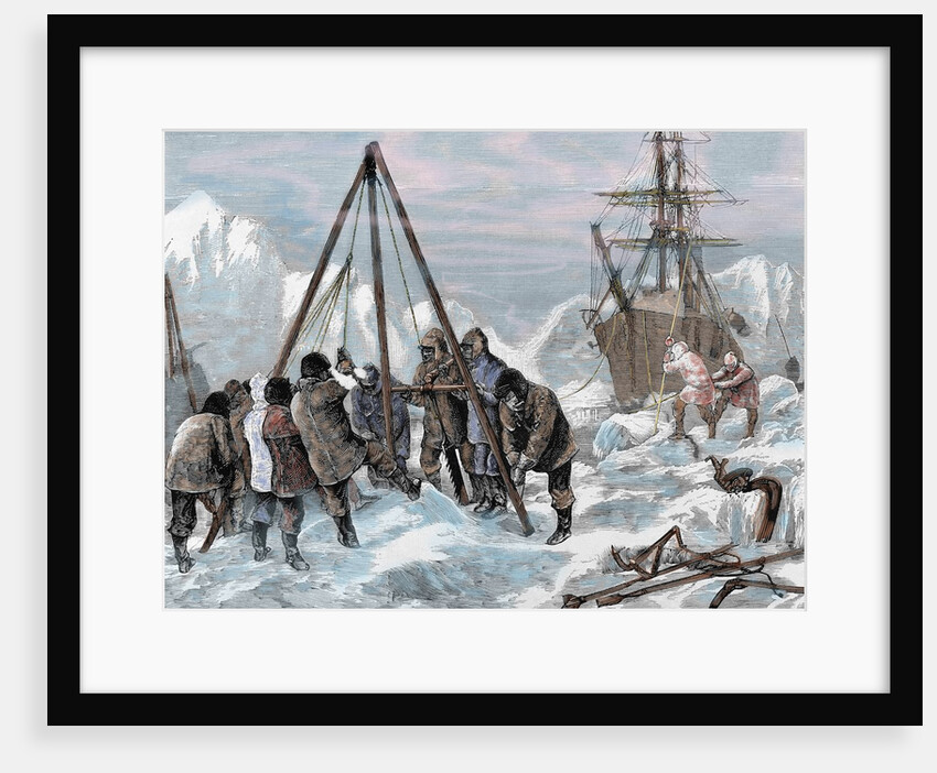 Nares, Sir George Strong (1831-1915). British naval officer and Arctic explorer. The crew of "Discov by Anonymous