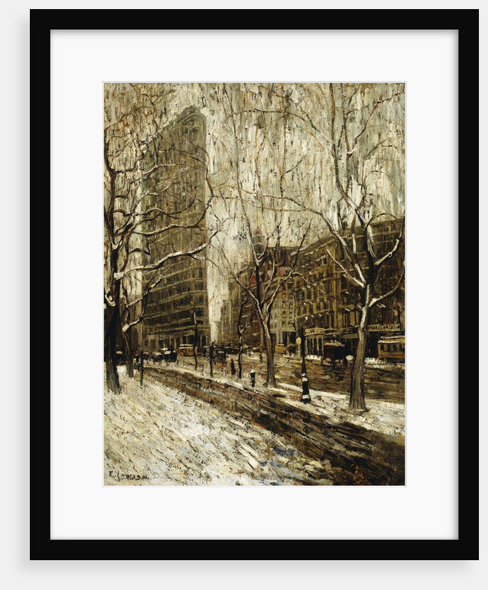 The Flatiron Building, New York by Ernest Lawson