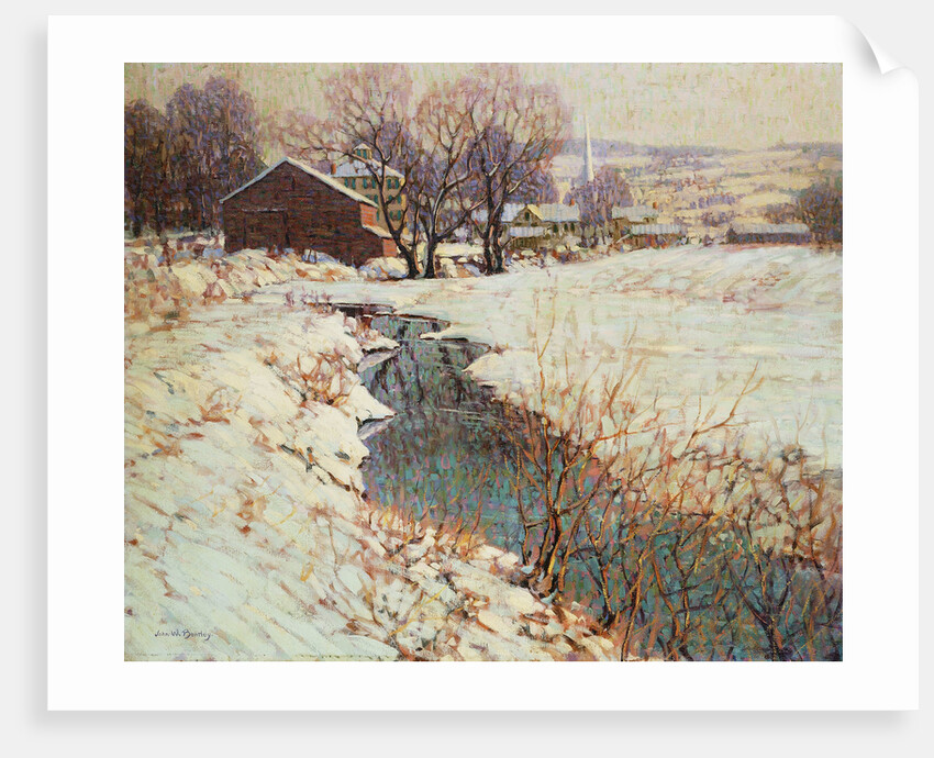 Winter in Highbridge, New Jersey by John William Bentley