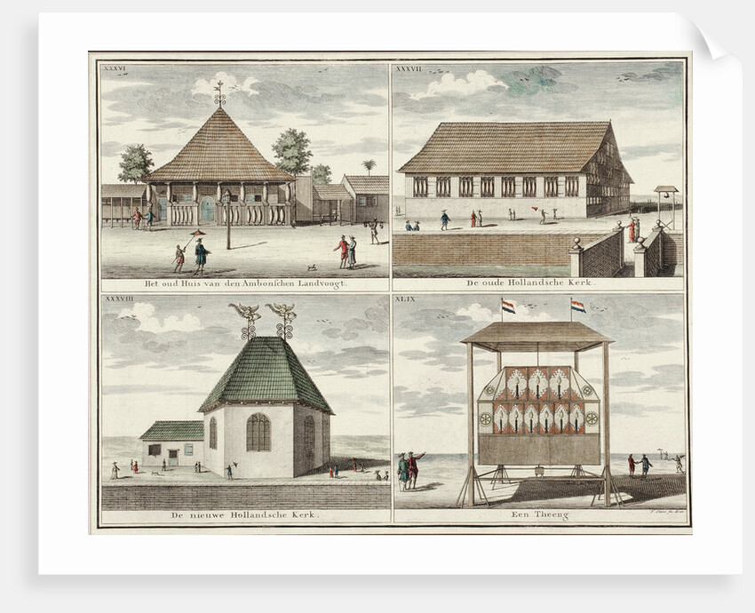 Dutch buildings in Ambon by Anonymous