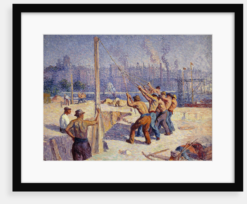 Les Batteurs de Pieux by Maximilien Luce