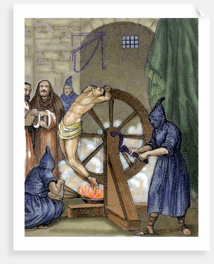 Inquisition. Instrument of torture. Wheel of Fortune by Anonymous