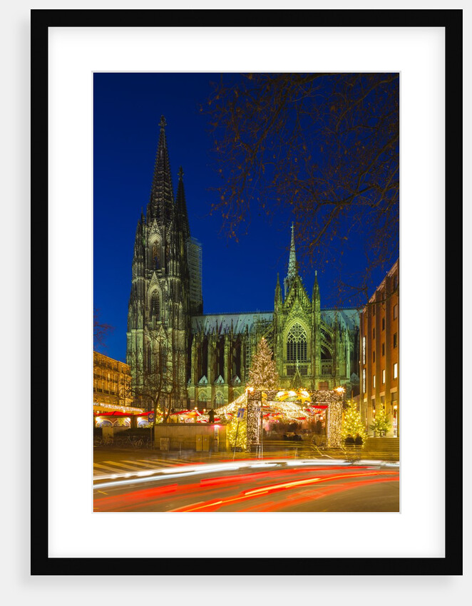 Cologne cathedral (Dom) at christmas by Anonymous