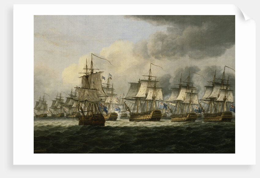 The Battle of Doggerbank, 5 August 1781 by Thomas Luny