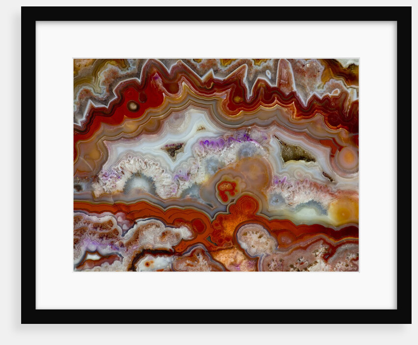 Zig Zag Pattern Crazy Lace Agate by Anonymous