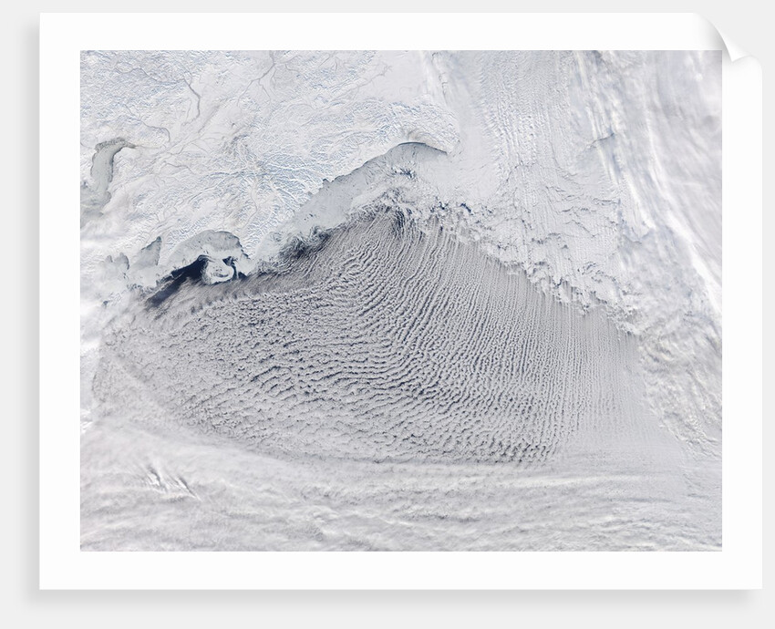 Cloud Streets in the Bering Sea by Anonymous