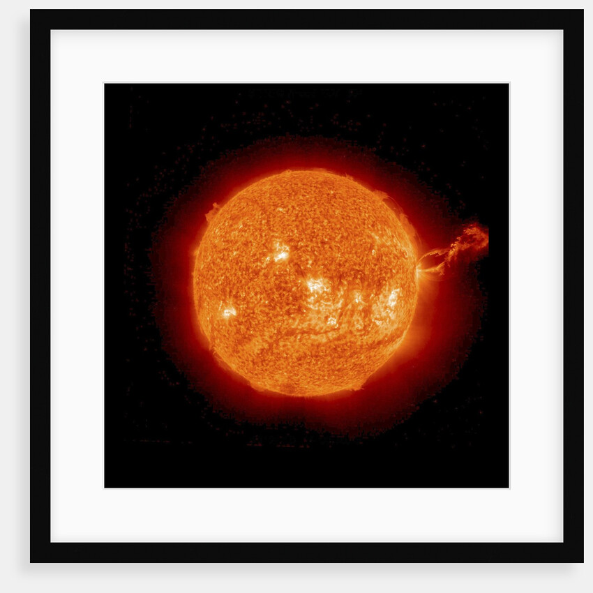 View of the Sun with Solar Prominence by Anonymous