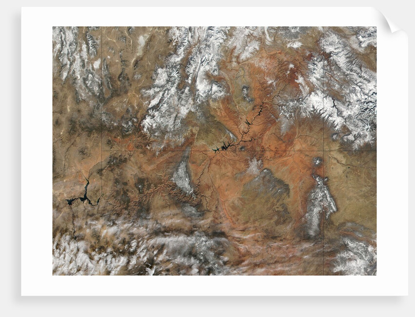 Satellite view of the Grand Canyon by Anonymous