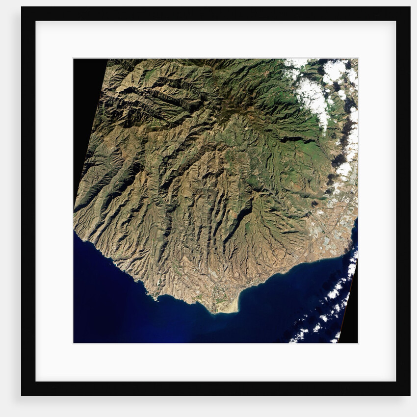 Satellite view of Gran Canaria, in the Canary Islands by Anonymous