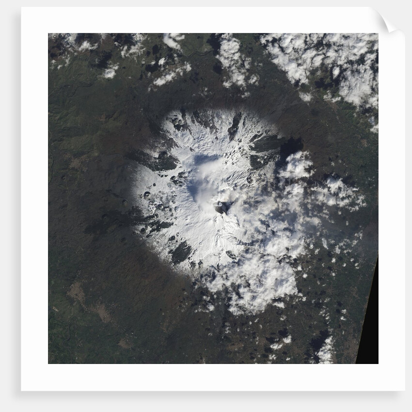 Satellite View of Mount Etna by Anonymous