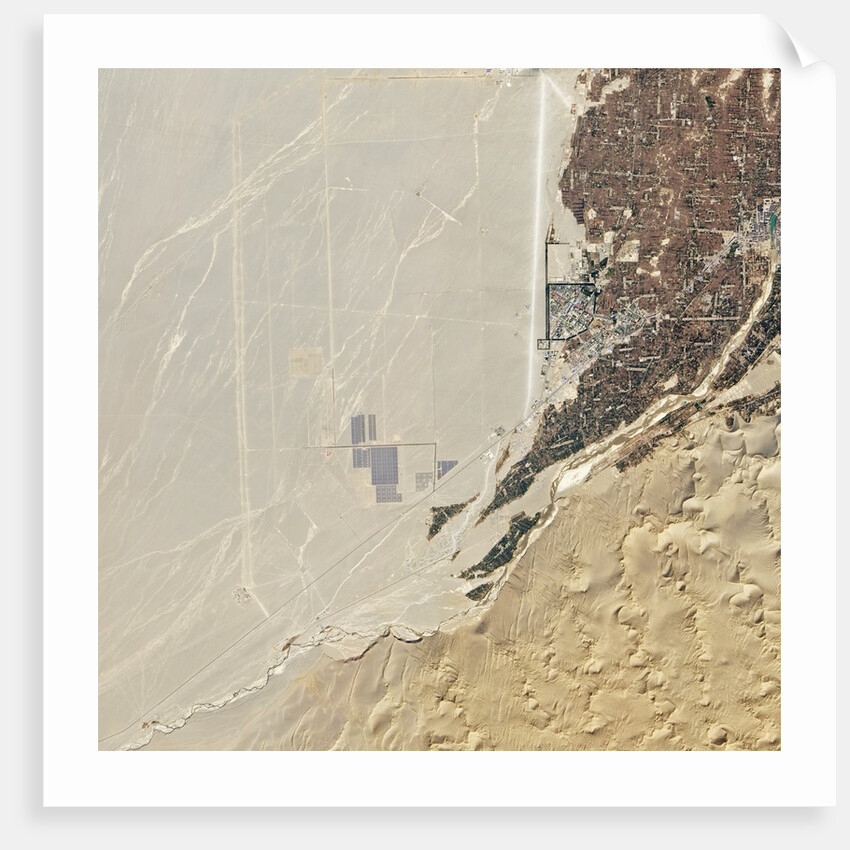 Solar Farm in Dunhuang, China by Anonymous