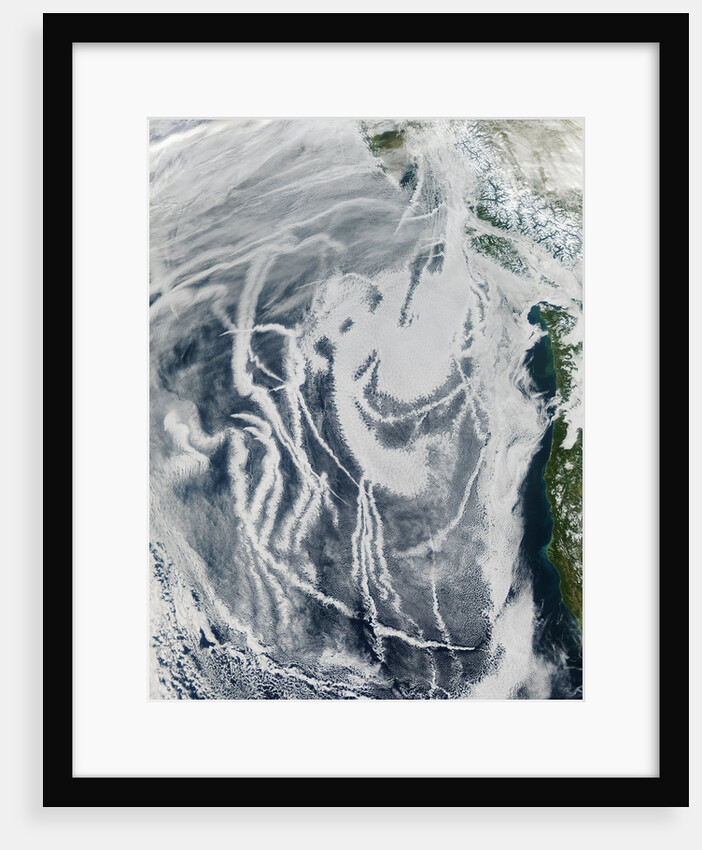 Ship Tracks off North America by Anonymous