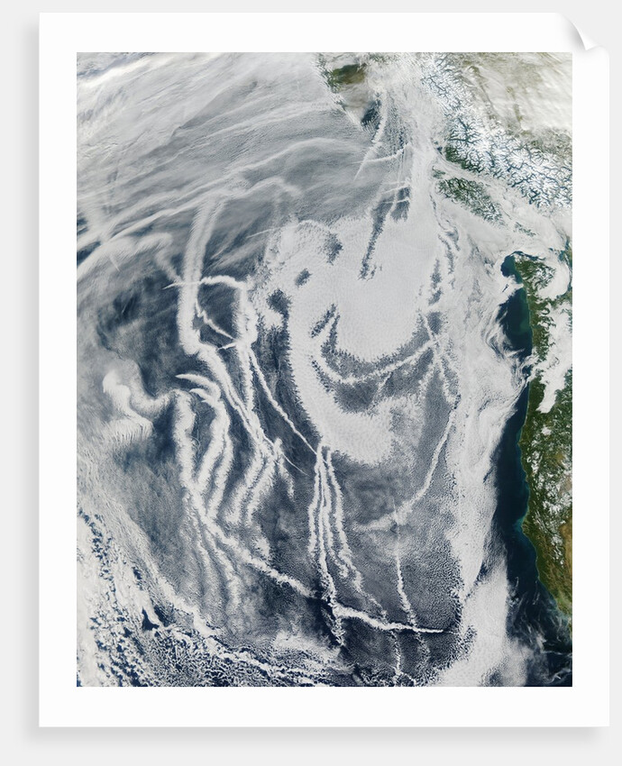 Ship Tracks off North America by Anonymous