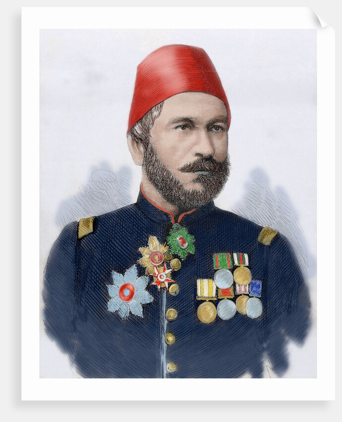 Muhammad Ali Pasha (b. 1829). General in chief of the Turkish army in Bulgaria by Anonymous