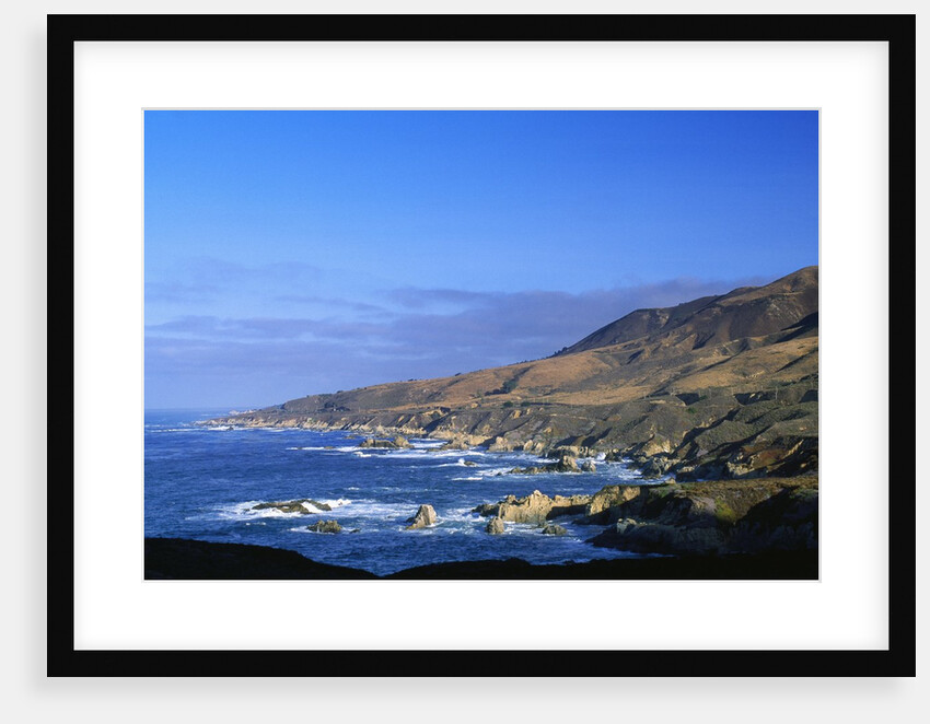 View of coastline at Whale Peak, Big Sur, California, USA by Anonymous